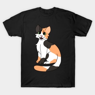 Calico Cat Sitting T-Shirt